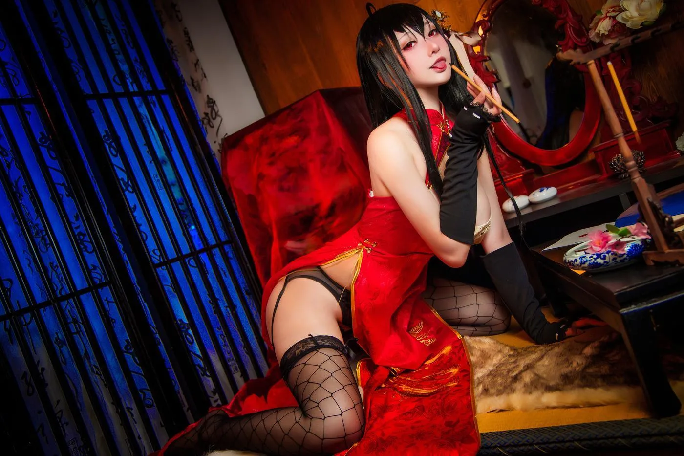 念念_D – NO.14 大凤旗袍 [20P]插图3